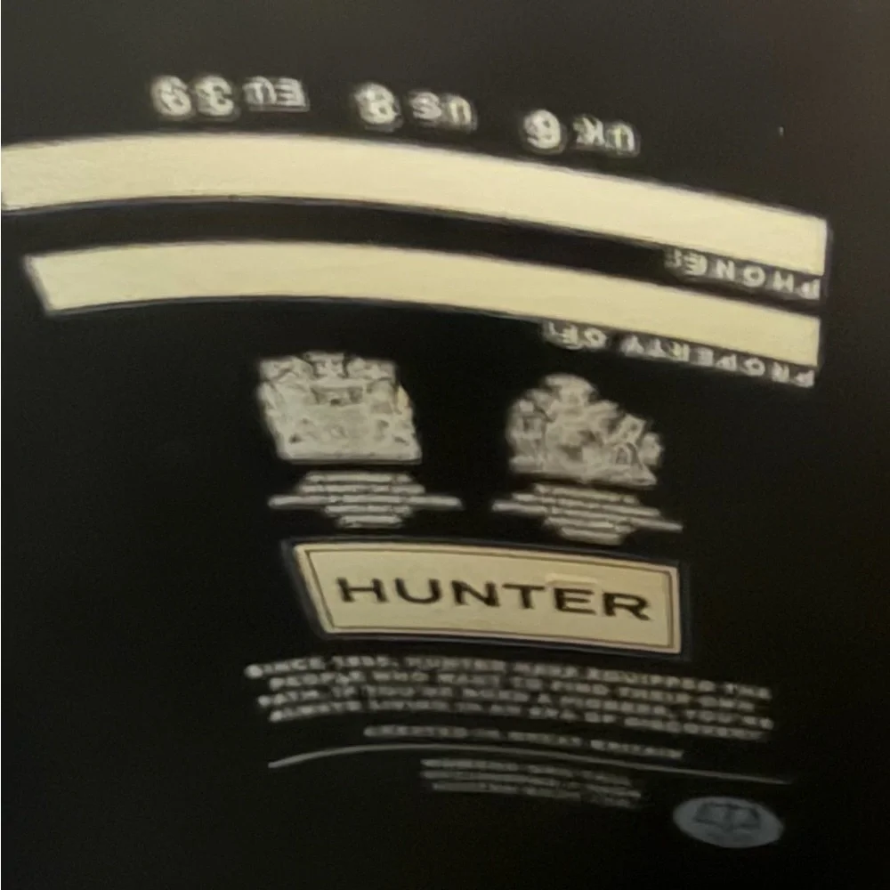 Hunter Tall Black Rain Boots - Picture 4 of 4